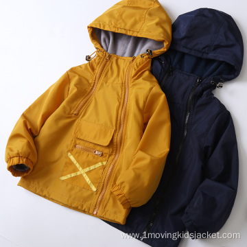 Hooded Plus Fleece Boy Jacket